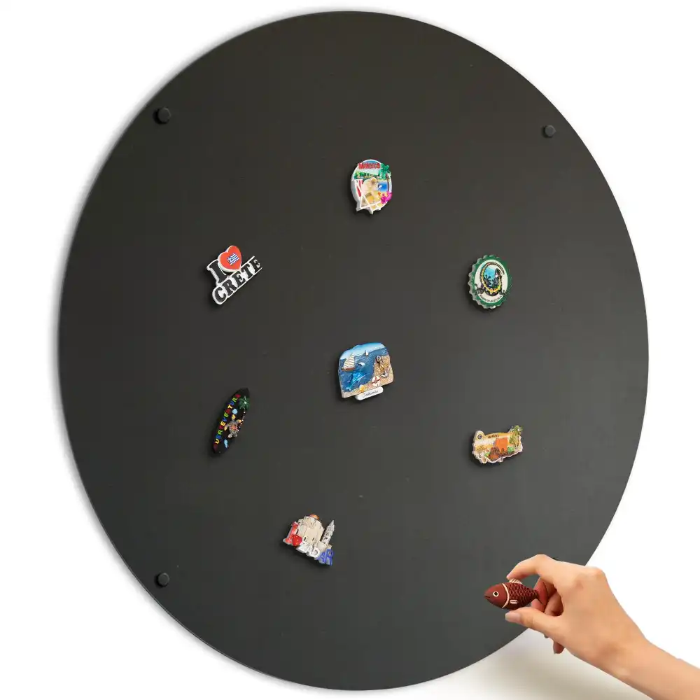 Okrúhla magnetická tabuľa na magnetky z dovolenky fi100 cm