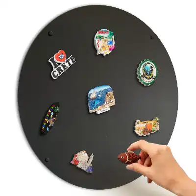 Nástenná kovová tabuľa na magnetky okrúhla fi50 cm