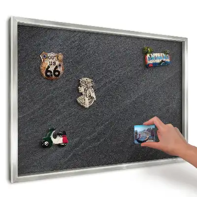 Magnetická tabuľa na magnetky z dovolenky Moderný sivý kameň