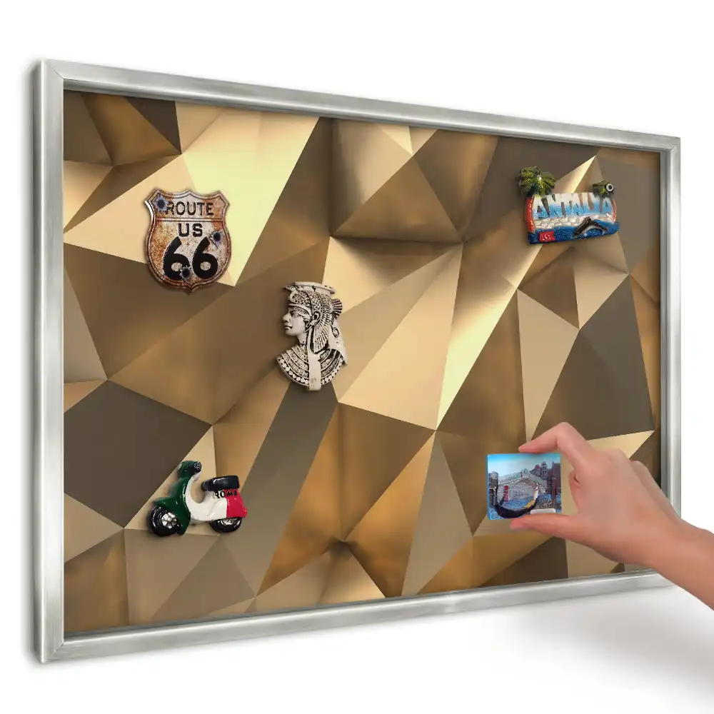 Magnetická tabuľa na suveníry Teplé geometrické kryštály