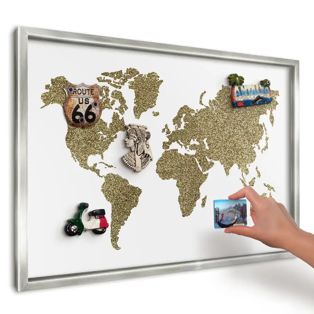 Magnetická tabuľa na suveníry Mapa žltých obilnín