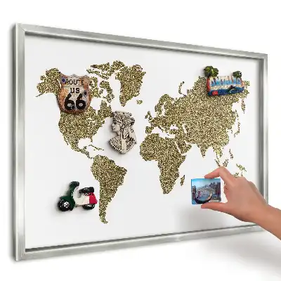 Magnetická tabuľa na suveníry Mapa žltých obilnín