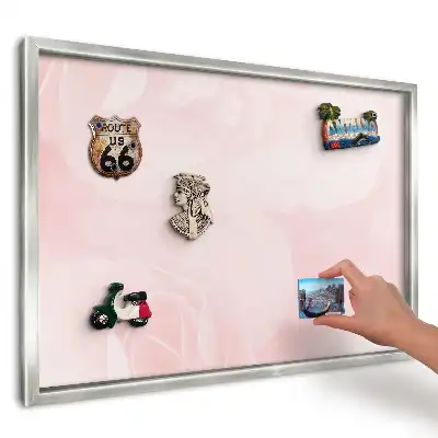 Magnetická tabuľa na magnetky z dovolenky Jemné ružové kvety