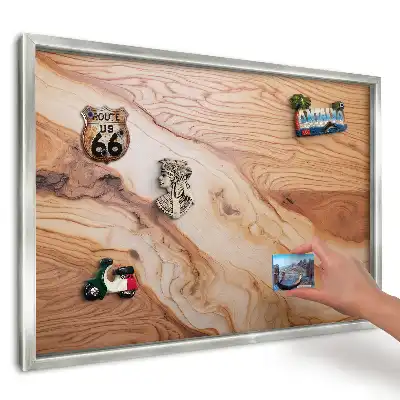 Magnetická tabuľa na suveníry so štruktúrou dreva