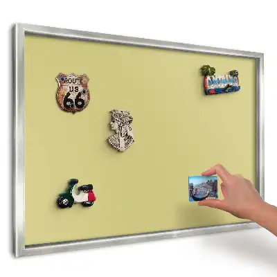 Tabuľa na magnetky z ciest Intenzívna minimalistická žltá