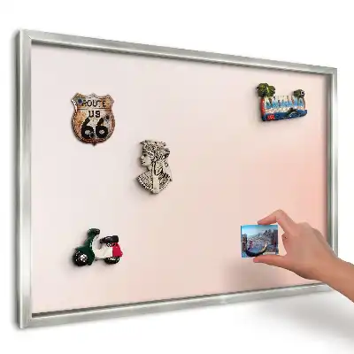 Magnetická tabuľa na magnetky z dovolenky Harmonická pastelová kompozícia