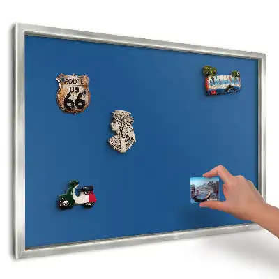 Magnetická tabuľa na magnety z ciest v modernom tmavomodrom vyhotovení