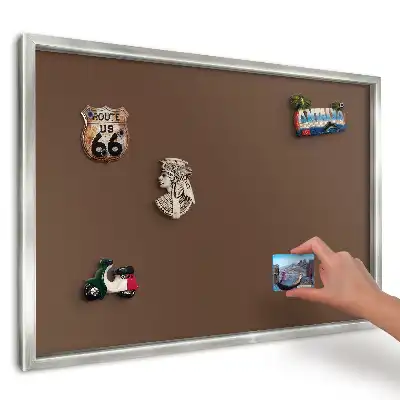 Magnetická tabuľa na suveníry Hladká teplá hnedá