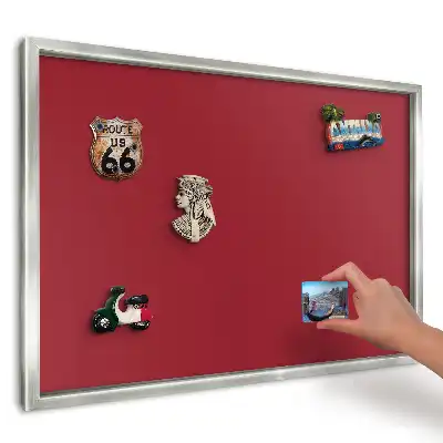 Magnetická tabuľa na magnetky z dovolenky Bordový minimalistický štýl