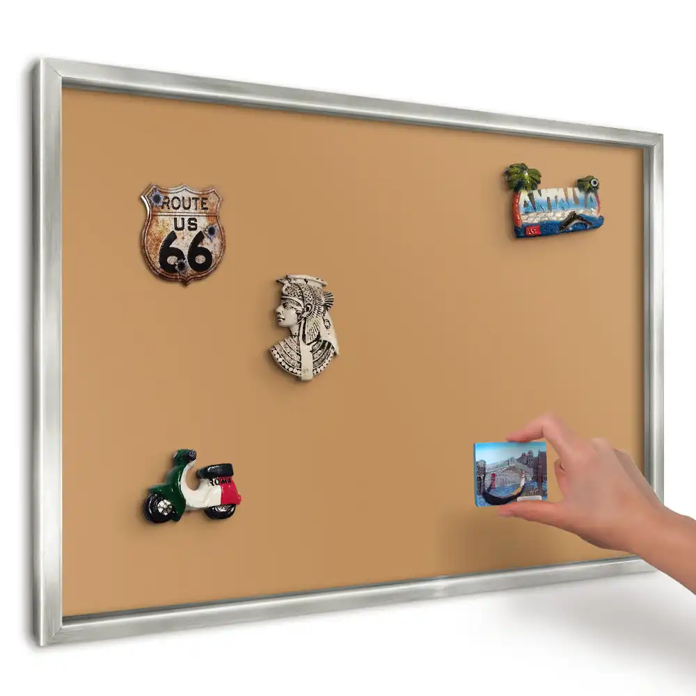 Magnetická tabuľa na cestovateľské suveníry Minimalizmus oranžového štvorca