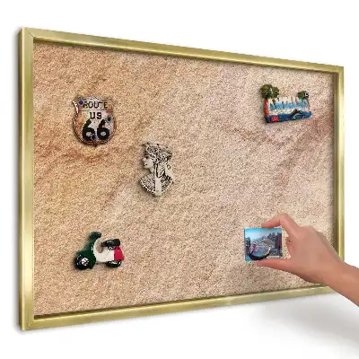 Magnetická tabuľa na magnetky vo farbe teplý prírodný kameň