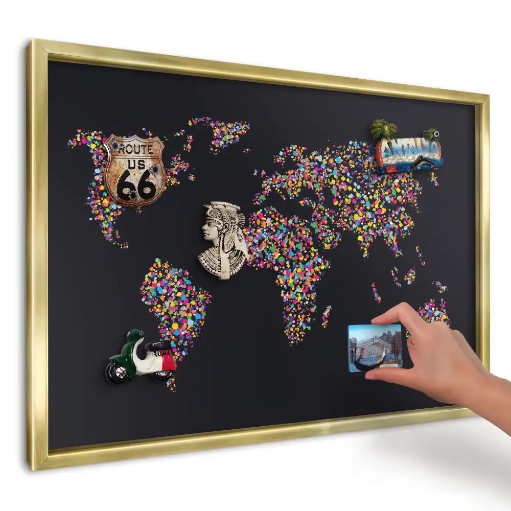 Magnetická tabuľa Dynamická bodkovaná mapa