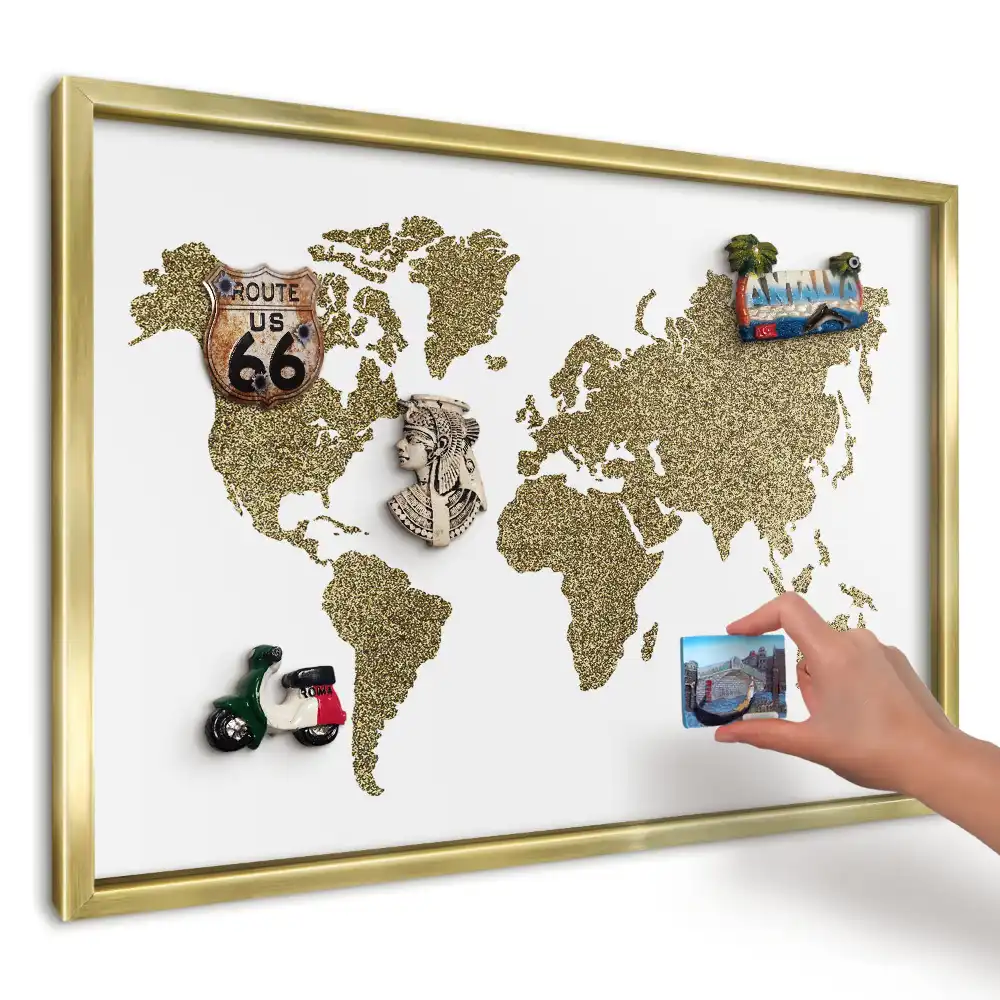 Magnetická tabuľa na suveníry Mapa žltých obilnín