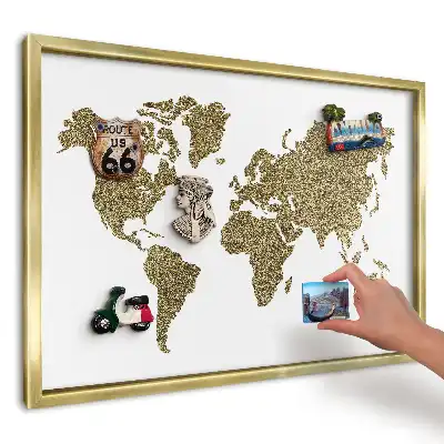 Magnetická tabuľa na suveníry Mapa žltých obilnín