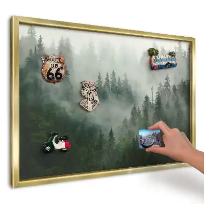 Magnetická tabuľa na magnetky Zelený hmlistý les