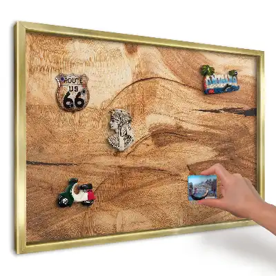 Magnetická tabuľa na magnetky z dreva Teplé drevo