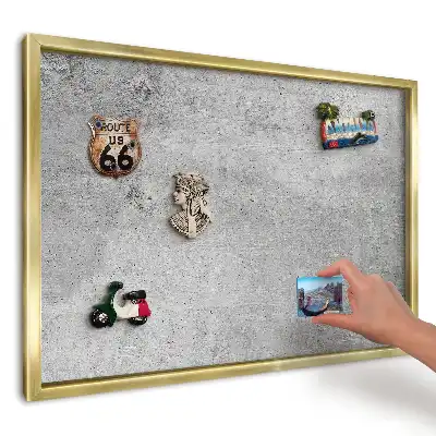Magnetická tabuľa na suveníry z ciest Loft minimalistický betón