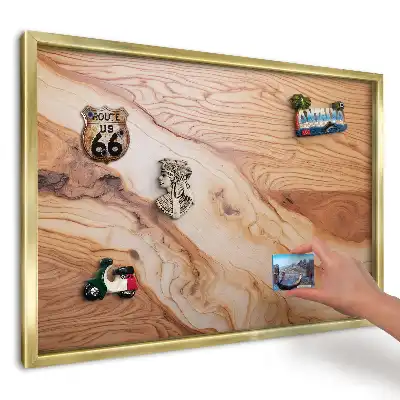 Magnetická tabuľa na magnetky so štruktúrou zmyselného dreva