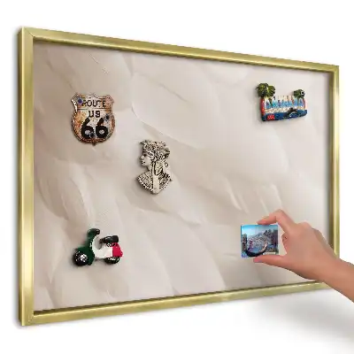 Magnetická tabuľa na magnetky Elegancia krémových pierok