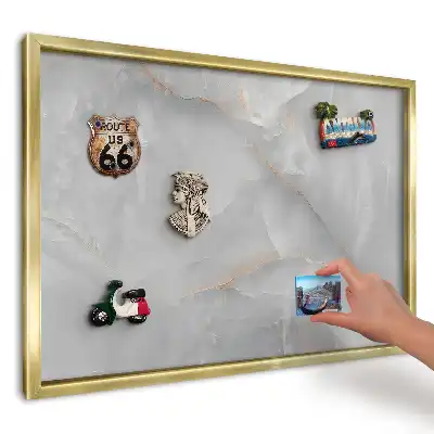 Magnetická tabuľa na suveníry Šedooranžový minimalizmus