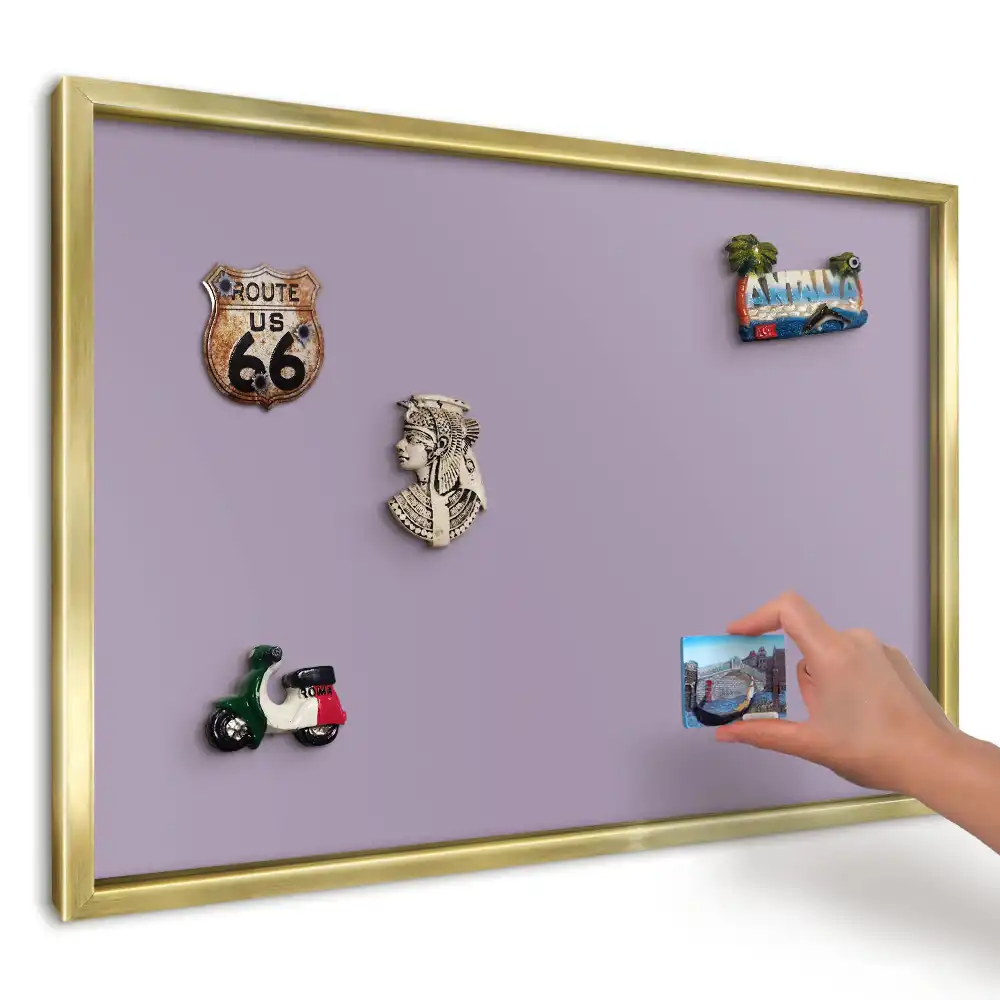 Magnetická tabuľa na magnetky Lila fialový minimalizmus
