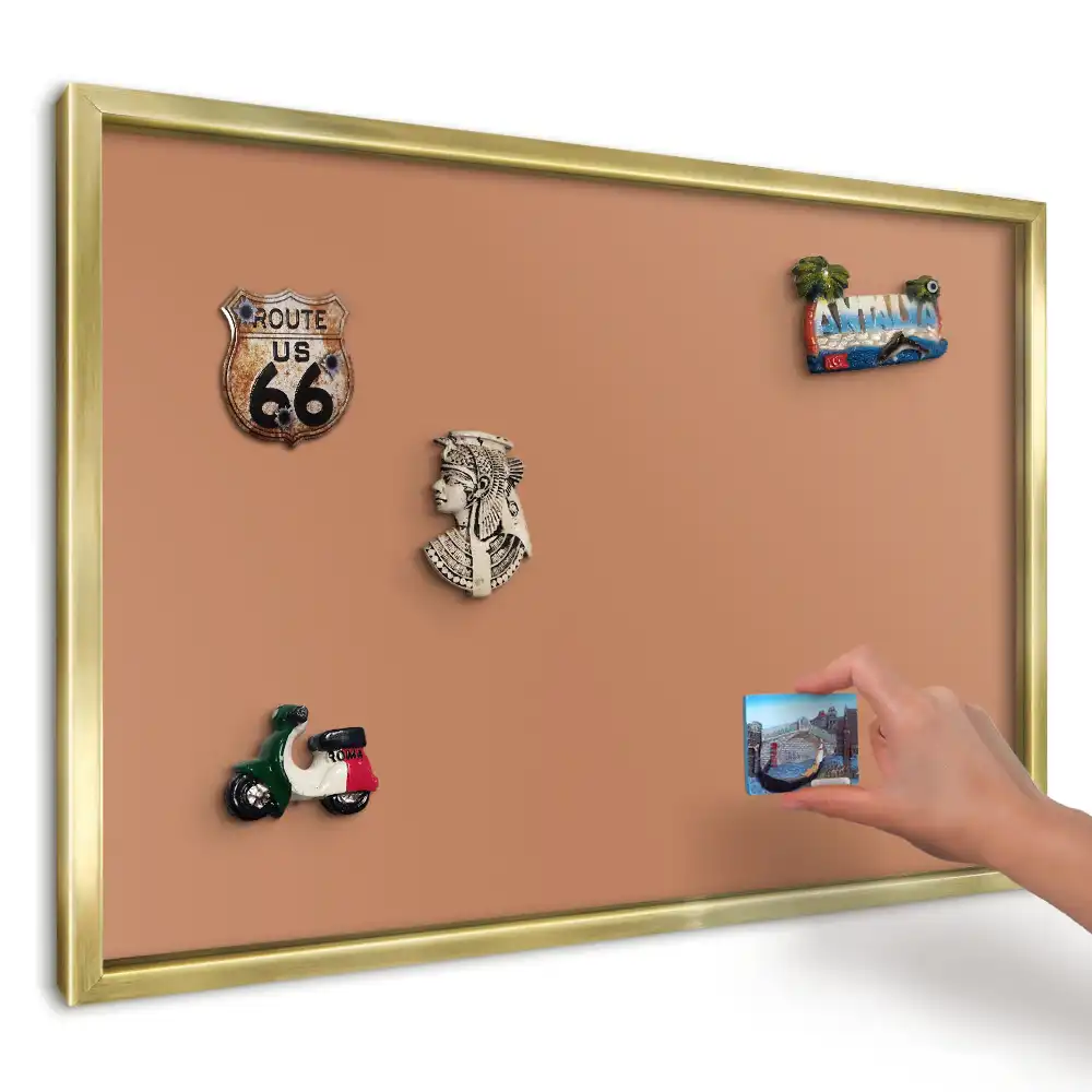 Magnetická tabuľa na magnetky v teplej energickej oranžovej farbe