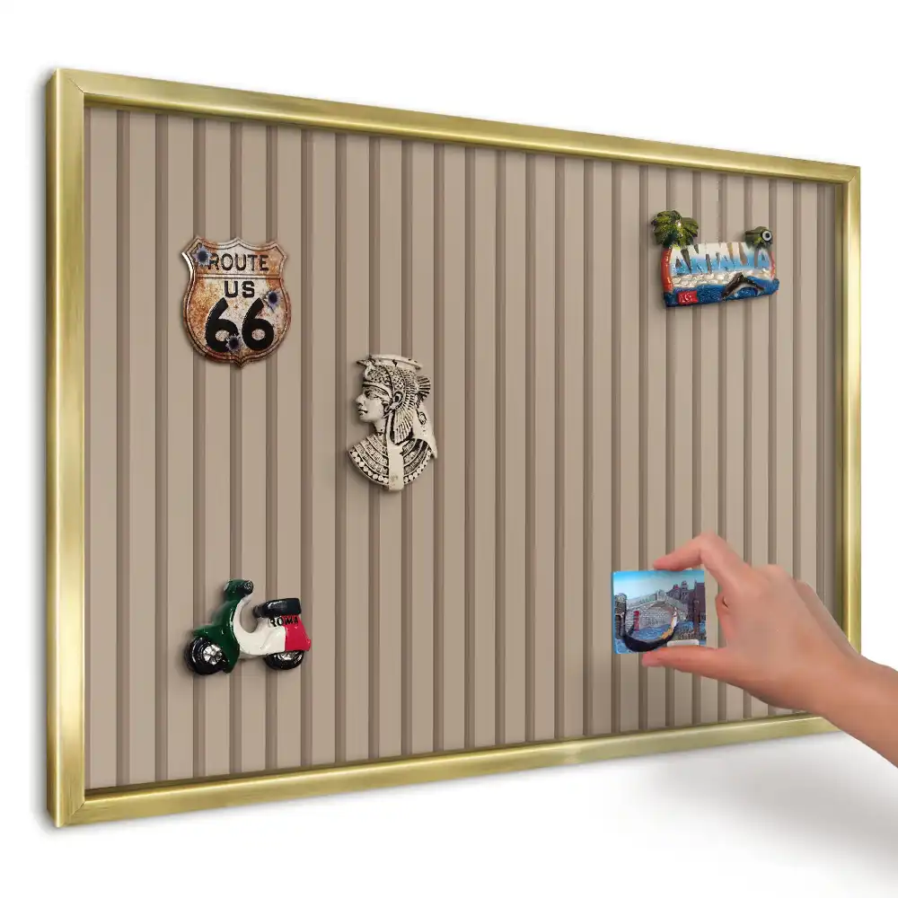 Magnetická tabuľa na magnetky s motívom teplých minimalistických línií