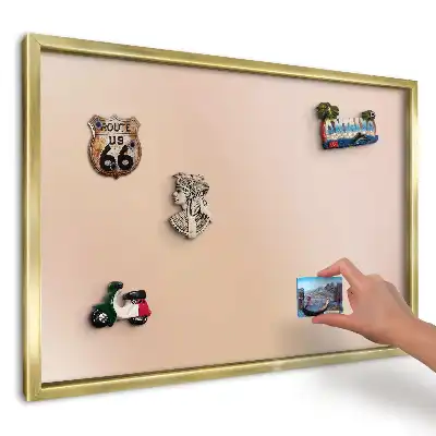 Magnetická tabuľa na suveníry z ciest béžová látková