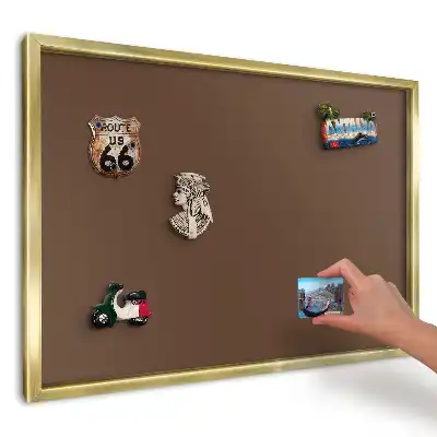 Magnetická nástenka Hladká teplá hnedá