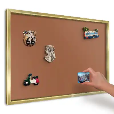 Magnetická tabuľa na magnetky Teplý hnedý motív
