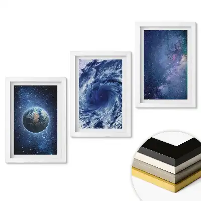 Set obrazov na stenu Vesmír, hurikán a galaxia v obrazoch