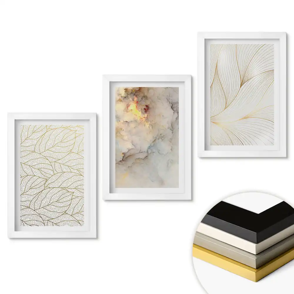 Set obrazov na stenu Elegantné motívy v minimalistickom štýle