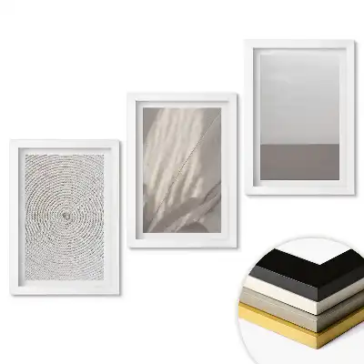 Set obrazov na stenu Minimalistické kompozície v neutrálnych tónoch