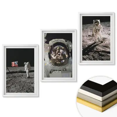 Triptych v ráme Pristátie na Mesiaci: História astronautov