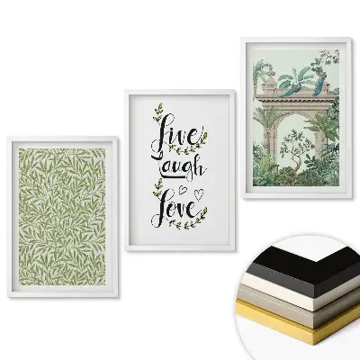Triptych v ráme Inšpirácie rastlinami