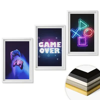 Triptych v ráme Moderné hry na stenu