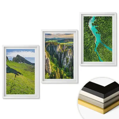 Triptych v ráme Úchvatné pohľady na prírodu