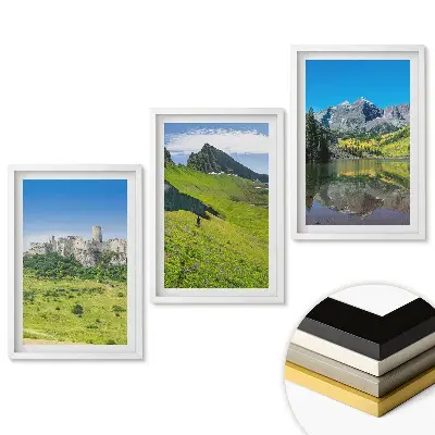 Triptych v ráme Malebné krajiny prírody a histórie