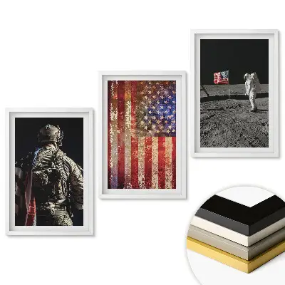Set obrazov na stenu Americký duch vo vesmíre