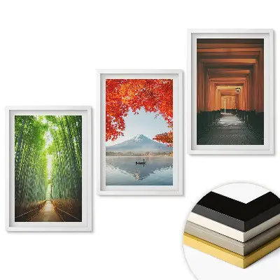 Triptych v ráme Prirodzená krása v troch prevedeniach