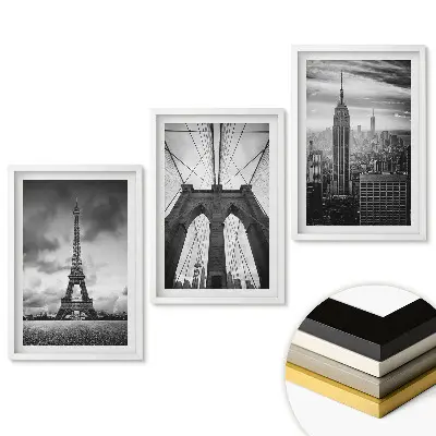 Triptych v ráme Ikony miest čiernobieli