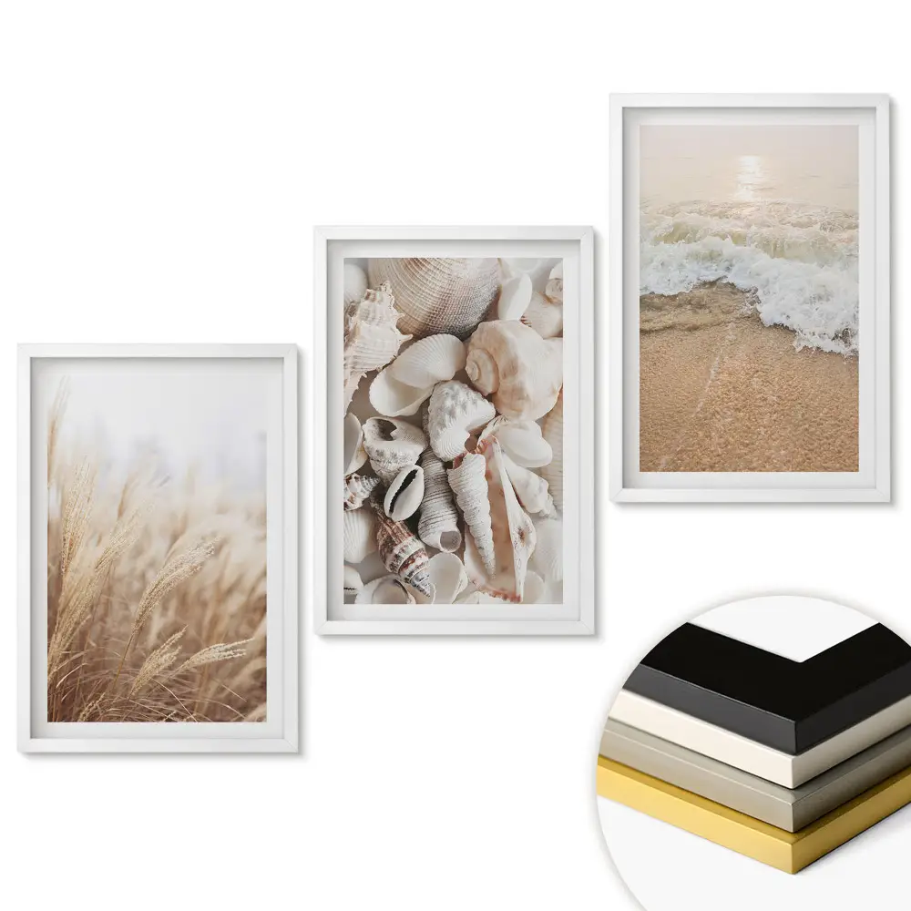 Triptych v ráme Príroda v troch pobrežných scenériách