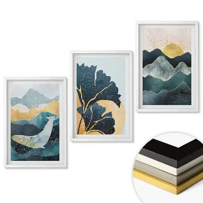 Triptych v ráme Harmónia prírody vo farbách a tvaroch