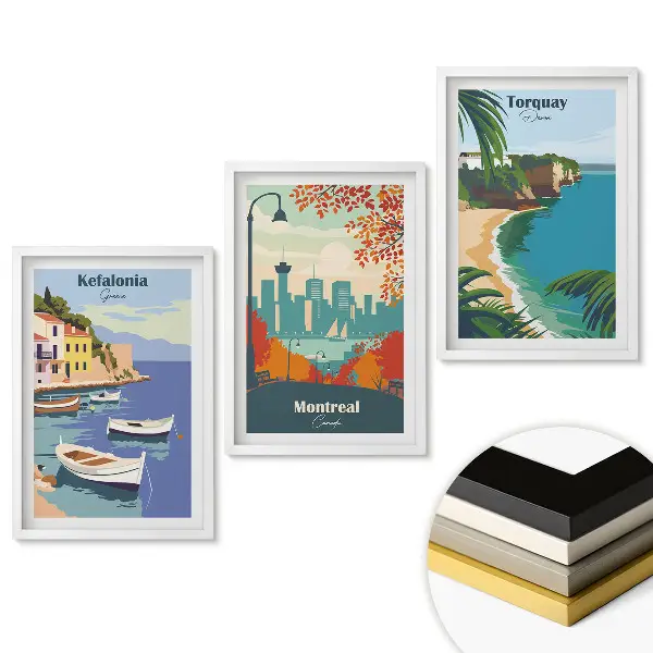 Triptych v ráme Očarujúce miesta na svete