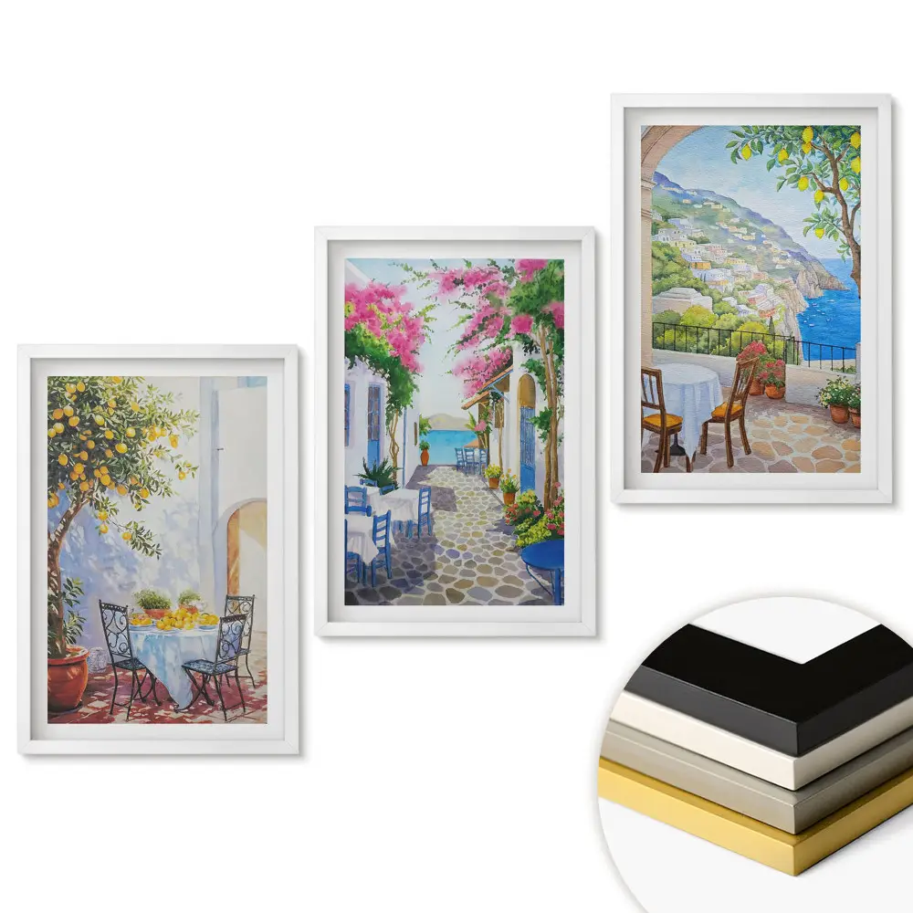 Triptych v ráme Malebné výhľady z očarujúcich miest