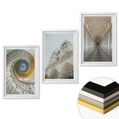 Set nástenných obrazov Architektúra a interiérová krása