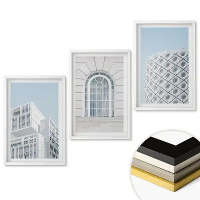 Sada obrazov na stenu Moderná architektúra v minimalistickom štýle
