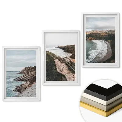 Triptych v ráme Prirodzená krása v troch prevedeniach