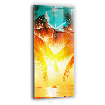 Vertikálne hodiny Dovolenkový odpočinok Leto