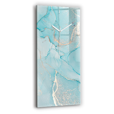 Vertikálne sklenené hodiny Dekoratívny mramor